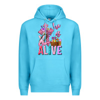 Ocean Blue he is alive easter Premium Hoodie - Neo Western