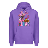 Purple he is alive easter Premium Hoodie - Neo Western