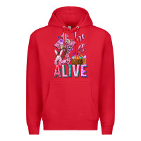 Red he is alive easter Premium Hoodie - Neo Western