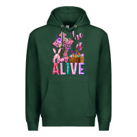 Sports Green he is alive easter Premium Hoodie - Neo Western