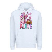 White he is alive easter Premium Hoodie - Neo Western