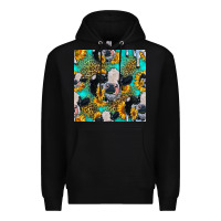 Black holstein cow seamless pattern Premium Hoodie - HRA Design Shop