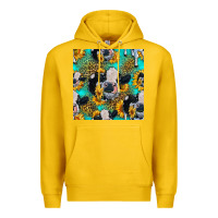 Lemon holstein cow seamless pattern Premium Hoodie - HRA Design Shop