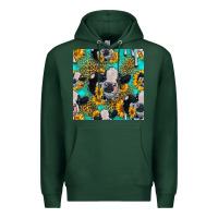 Sports Green holstein cow seamless pattern Premium Hoodie - HRA Design Shop
