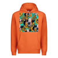 Carrot holstein cow seamless pattern Premium Hoodie - HRA Design Shop