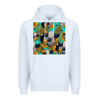 White holstein cow seamless pattern Premium Hoodie - HRA Design Shop