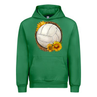 Emerald western volleyball with sunflower Urban Hoodie - HRA Design Shop