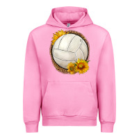 Fuchsia Pink western volleyball with sunflower Urban Hoodie - HRA Design Shop