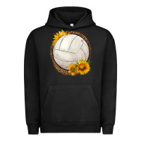 Pigment Black western volleyball with sunflower Urban Hoodie - HRA Design Shop