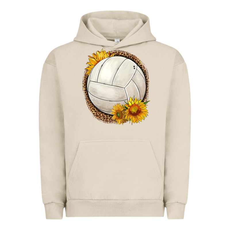 Western Volleyball With Sunflower Urban Hoodie by HRA Design Shop | Teevron