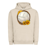 Pigment French Oak western volleyball with sunflower Urban Hoodie - HRA Design Shop