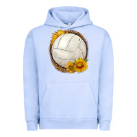 Pigment Grape Ice western volleyball with sunflower Urban Hoodie - HRA Design Shop
