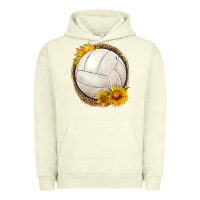 Pigment Pistachio western volleyball with sunflower Urban Hoodie - HRA Design Shop