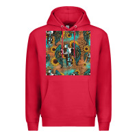 Cardinal faith cross seamless pattern Premium Hoodie - HRA Design Shop