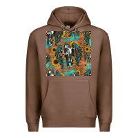 Chestnut faith cross seamless pattern Premium Hoodie - HRA Design Shop