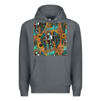 Rock faith cross seamless pattern Premium Hoodie - HRA Design Shop
