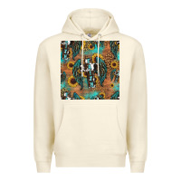 Sandshell faith cross seamless pattern Premium Hoodie - HRA Design Shop