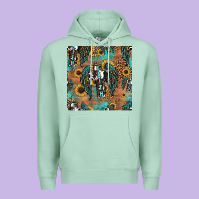Faith Cross Seamless Pattern Premium Hoodie Designed By Hra Design Shop