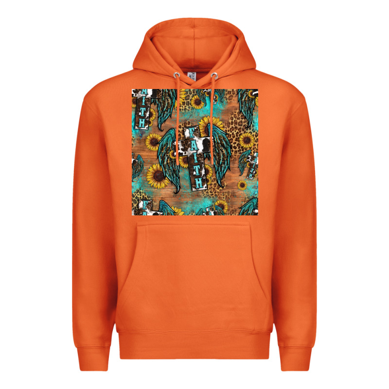 Faith Cross Seamless Pattern Premium Hoodie by HRA Design Shop | Teevron