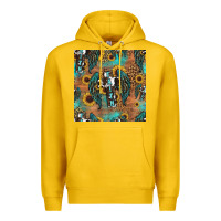 Lemon faith cross seamless pattern Premium Hoodie - HRA Design Shop