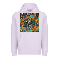 Lilac faith cross seamless pattern Premium Hoodie - HRA Design Shop