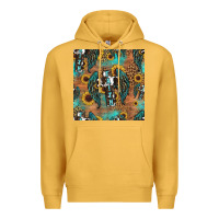 Mustard faith cross seamless pattern Premium Hoodie - HRA Design Shop