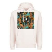 Pale Pink faith cross seamless pattern Premium Hoodie - HRA Design Shop