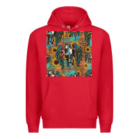 Red faith cross seamless pattern Premium Hoodie - HRA Design Shop