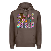 Coffee he is risen easter Premium Hoodie - Neo Western