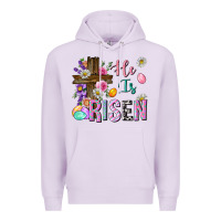 Lilac he is risen easter Premium Hoodie - Neo Western