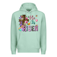 Seafoam he is risen easter Premium Hoodie - Neo Western