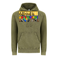 Vintage Olive different is beautiful Vintage Hoodie - AdoDesignShop