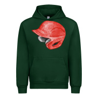 Forest Green red baseball helmet fa element Urban Hoodie - FaDigitalArtStudio