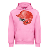 Fuchsia Pink red baseball helmet fa element Urban Hoodie - FaDigitalArtStudio