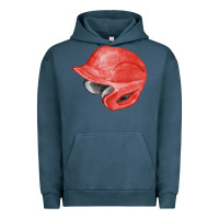 Pigment Midnight Navy red baseball helmet fa element Urban Hoodie - FaDigitalArtStudio