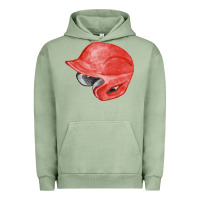Pigment Oil Green red baseball helmet fa element Urban Hoodie - FaDigitalArtStudio
