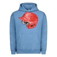 Pigment Pebble Blue red baseball helmet fa element Urban Hoodie - FaDigitalArtStudio