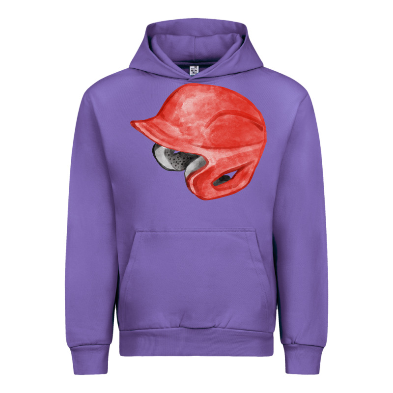 Red Baseball Helmet Fa Element Urban Hoodie by FaDigitalArtStudio | Teevron