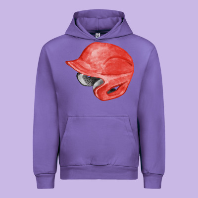 Red Baseball Helmet Fa Element Urban Hoodie Designed By Fadigitalartstudio
