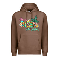 Chestnut He is risen indeed Easter Premium Hoodie - CowGirlArtShop