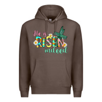 Coffee He is risen indeed Easter Premium Hoodie - CowGirlArtShop