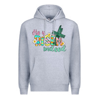 Heather Grey He is risen indeed Easter Premium Hoodie - CowGirlArtShop