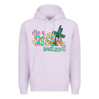 Lilac He is risen indeed Easter Premium Hoodie - CowGirlArtShop