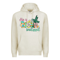 Oatmeal Heather He is risen indeed Easter Premium Hoodie - CowGirlArtShop