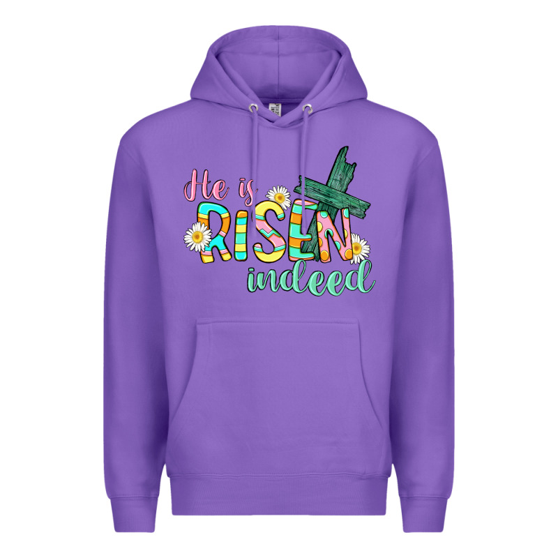 He Is Risen Indeed Easter Premium Hoodie by CowGirlArtShop | Teevron