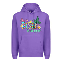 Purple He is risen indeed Easter Premium Hoodie - CowGirlArtShop