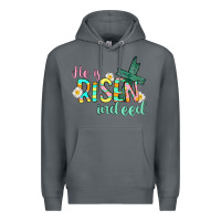 Rock He is risen indeed Easter Premium Hoodie - CowGirlArtShop