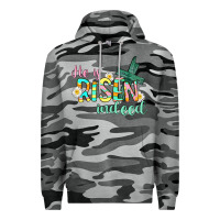 Slate Camo He is risen indeed Easter Premium Hoodie - CowGirlArtShop