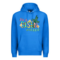 True Royal He is risen indeed Easter Premium Hoodie - CowGirlArtShop