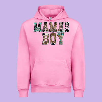 Western Mama's Boy Urban Hoodie Designed By Cowhidedigitalart